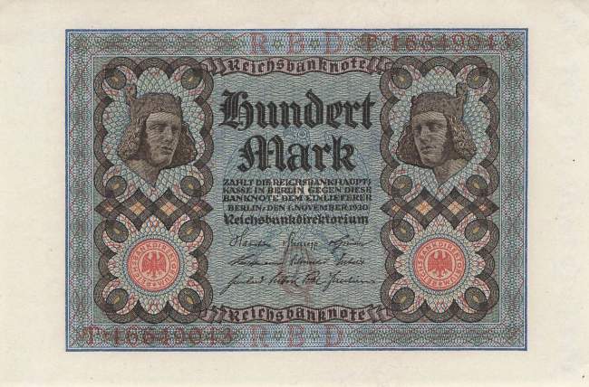 100 Mark 1920 ro.67b Q/T